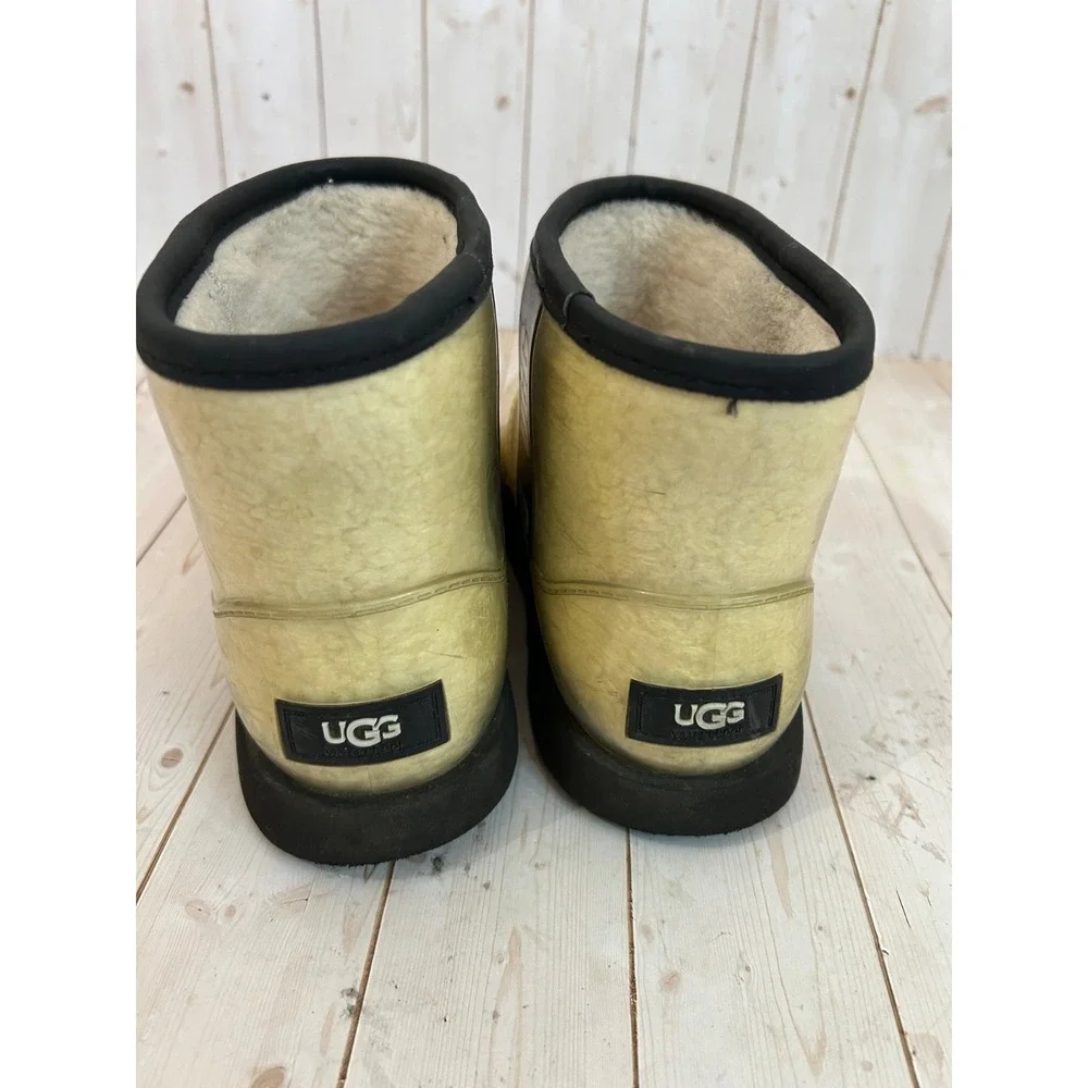 UGG Classic Clear Mini Waterproof Transparent KId's Size US 2 Boots 1112386